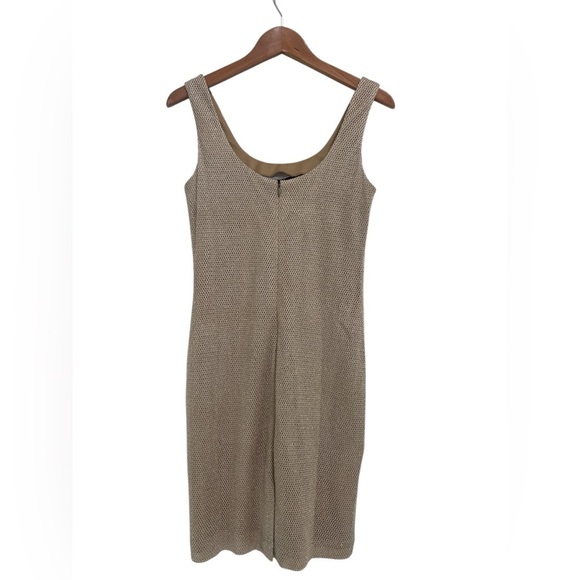 Francais Huey Waltzer Gold Shimmer Mesh Dress with Sweater Jacket Size 6 - Picture 5 of 13